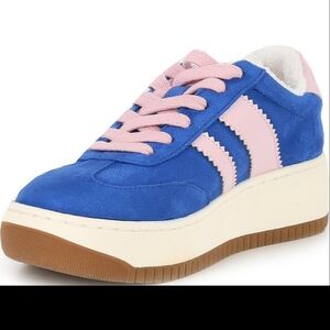 GIRLS' STEVE MADDEN KID JFIELD PLATFORM SNEAKERS Sz 4 NWT